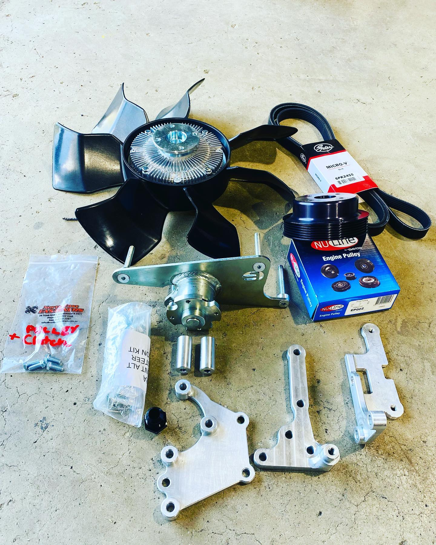 Eliteweld Barra Clutch Fan Kit suits Nissan Patrol | Eliteweld