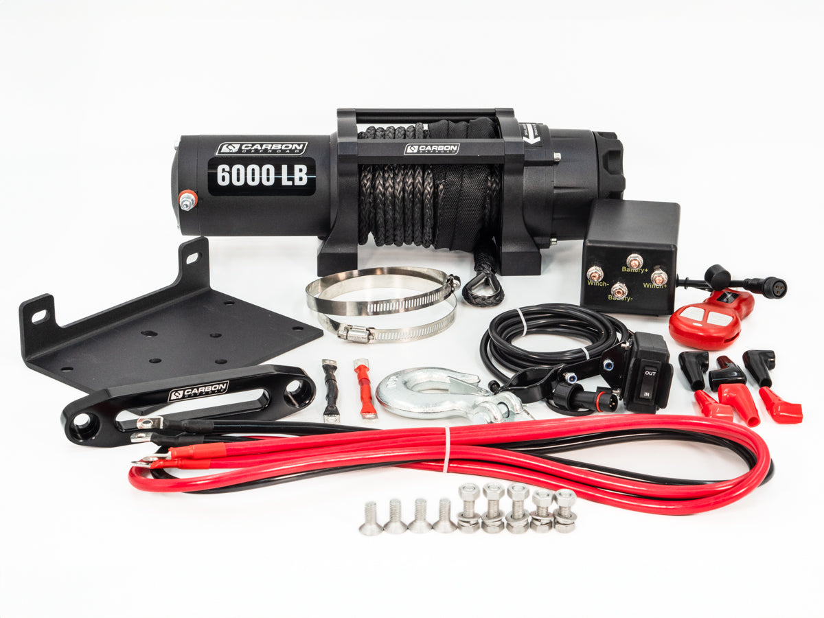 Carbon Offroad 6000lb ATV/Small 4X4 Winch | Carbon Offroad