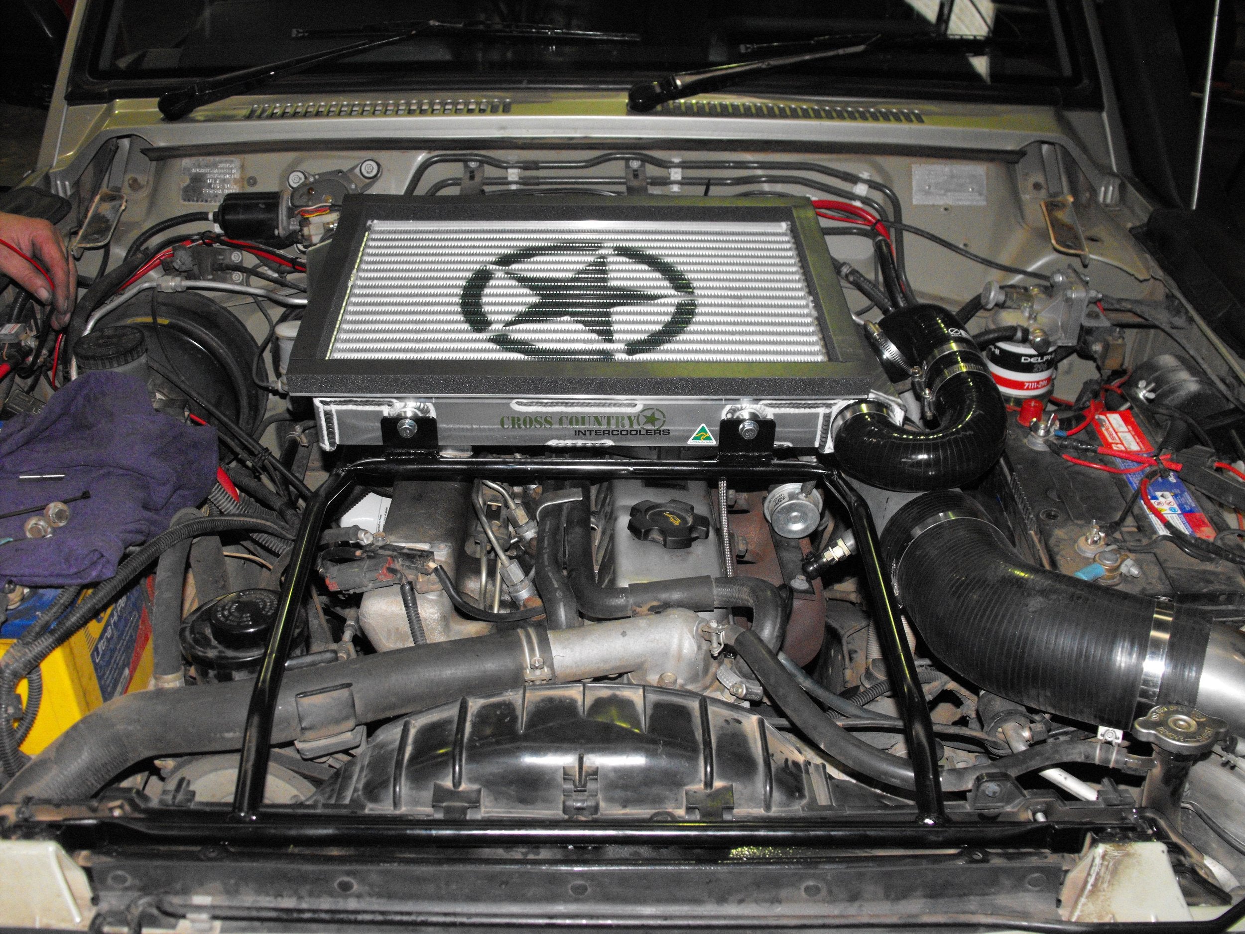 Cross Country Top Mount GQ TD42 Premium Intercooler for High Mount Turbo | Cross Country Intercoolers