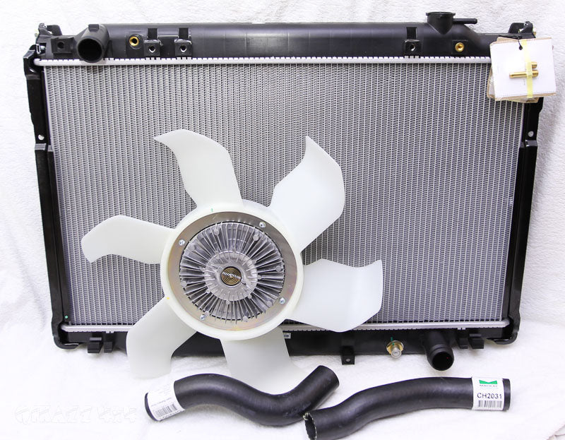 Adrad Alloy / Plastic Radiator for Toyota Landcruiser 80 Series Auto D