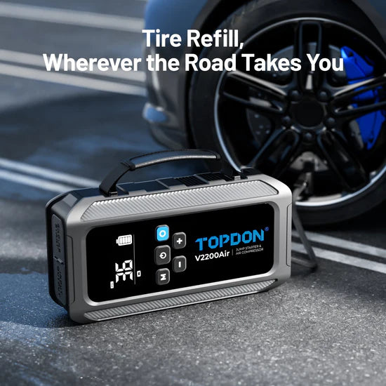 Topdon 2-In-1 Jump Starter and Tire Inflator V2200Air | Topdon