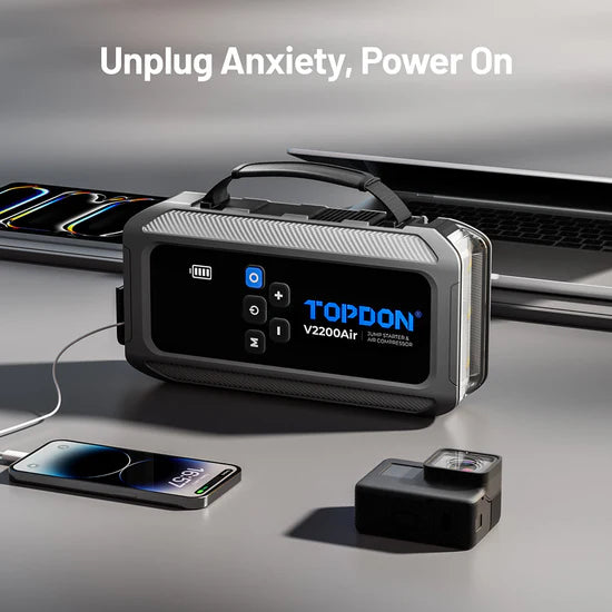 Topdon 2-In-1 Jump Starter and Tire Inflator V2200Air | Topdon