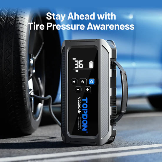 Topdon 2-In-1 Jump Starter and Tire Inflator V2200Air | Topdon