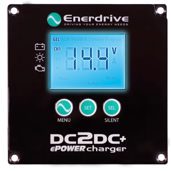 Enerdrive ePOWER DC2DC+ Remote Display inc 7.5m Cable
