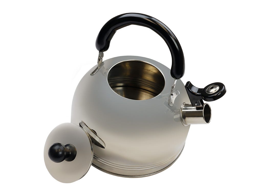 Whistling Kettle (2.5l) / Stainless Steel Metallic Finish | Leisure Quip