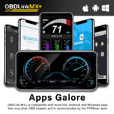 OBDLink MX+ OBD2 Bluetooth Scanner for iPhone, Android, and Windows