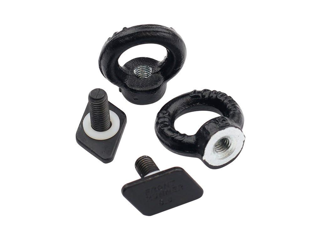 Black Tie Down Rings / Eye Bolts for Tracks | Front Runner