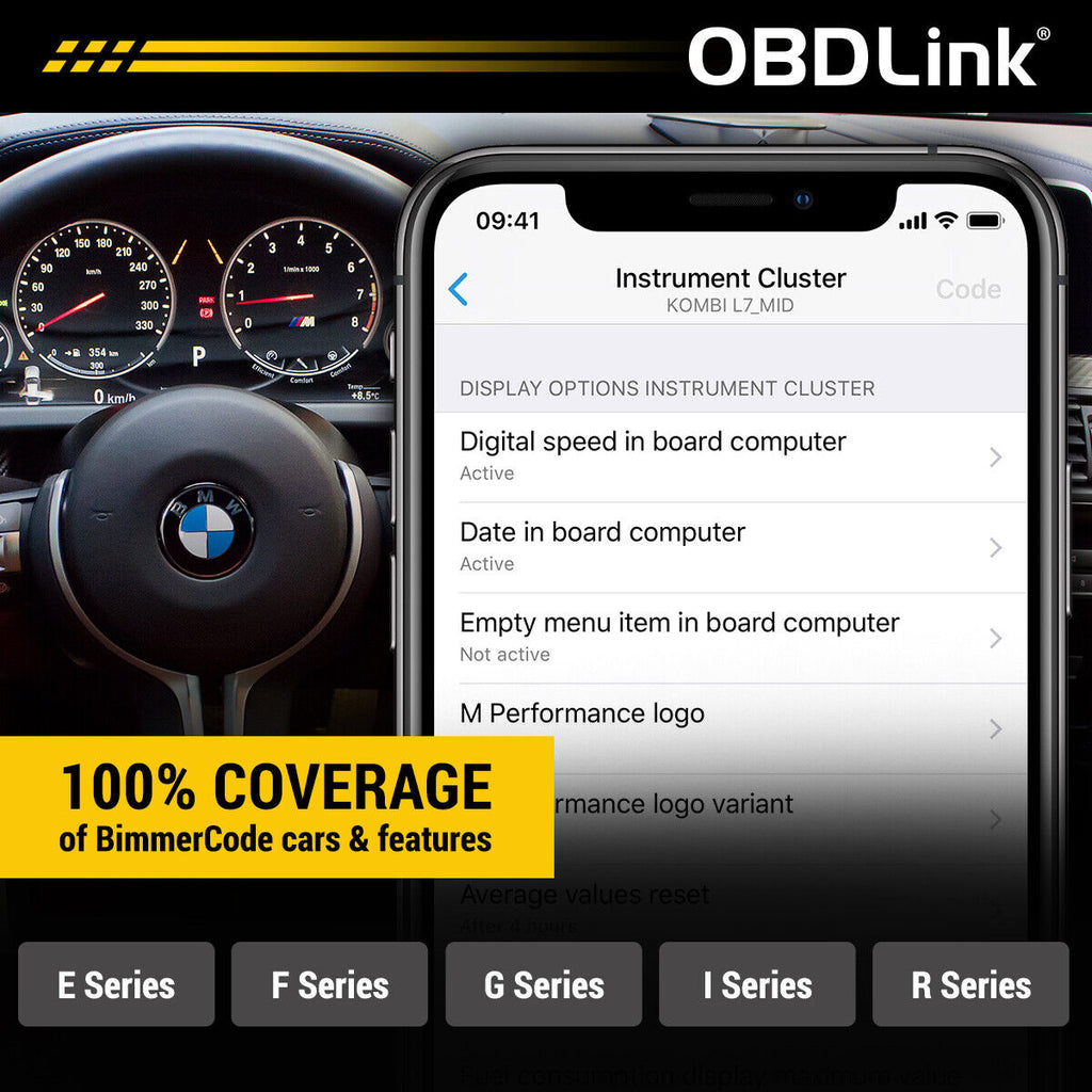 Bimmercode Mac OBDLink CX Designed For Bimmercode Bluetooth 5.1 BLE OBD2 Adapter for
