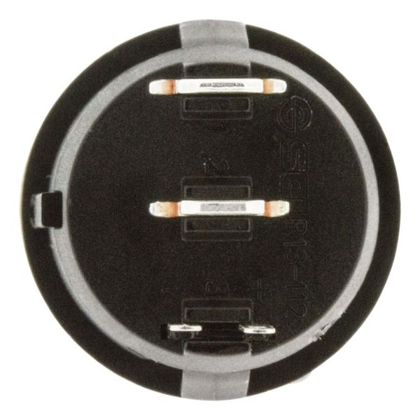 Jaylec SW8313 Rocker Switch On/Off Round Amber 12/24V 10A | Jaylec