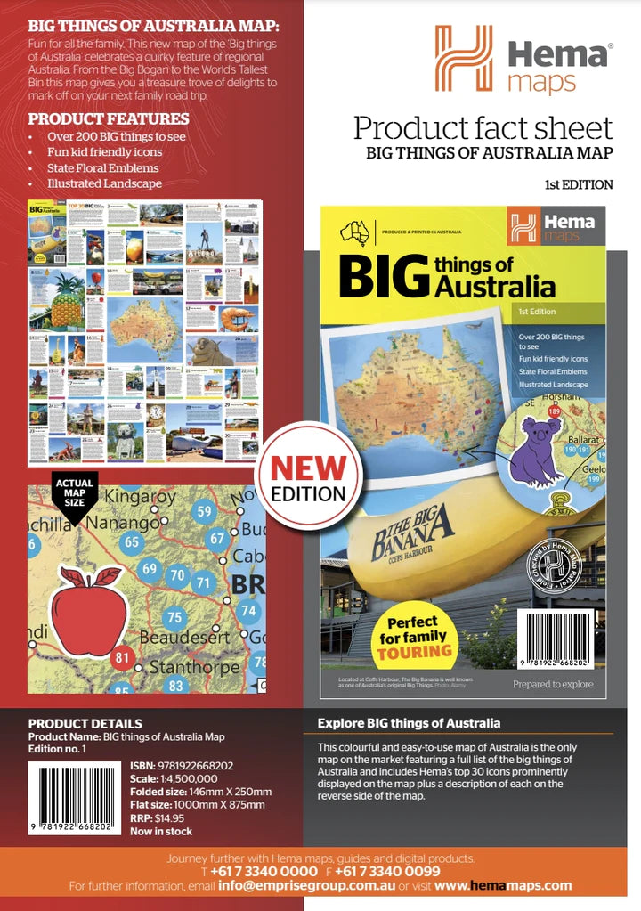 Hema Big things of Australia Map | Hema