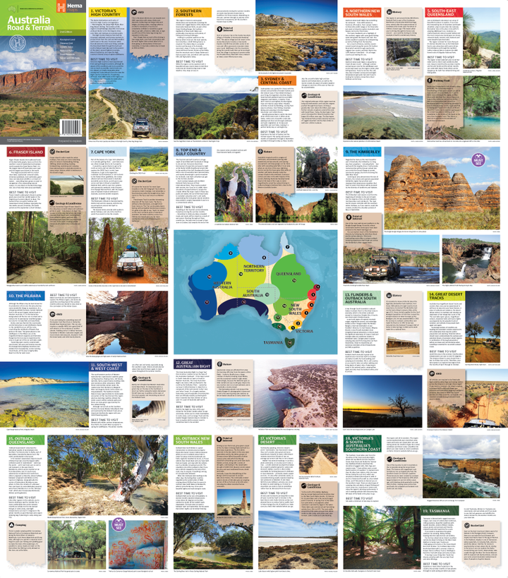 Hema Australia Road & Terrain Map | Hema