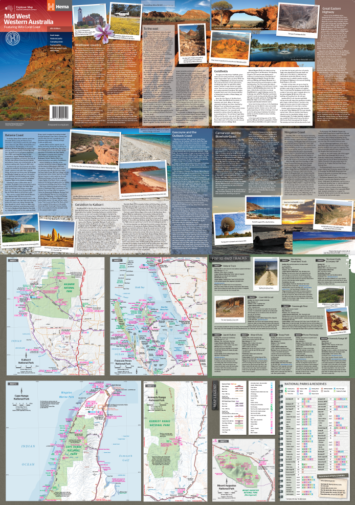 Hema Mid West Western Australia Map 4th Edition | Hema