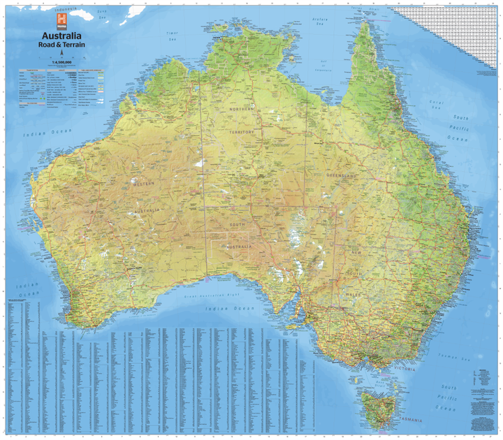 Hema Australia Road & Terrain Map | Hema