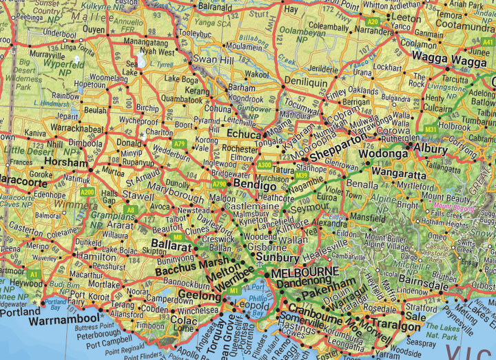 Hema Australia Road & Terrain Map | Hema