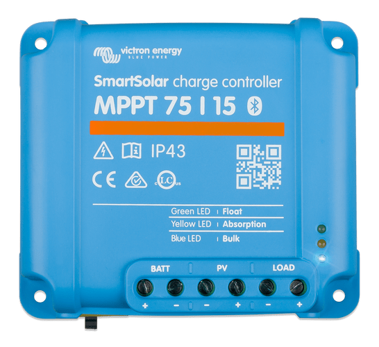 Victron Energy SmartSolar MPPT 75/15 (12/24-15A) Bluetooth Solar Charge Controller | Victron Energy
