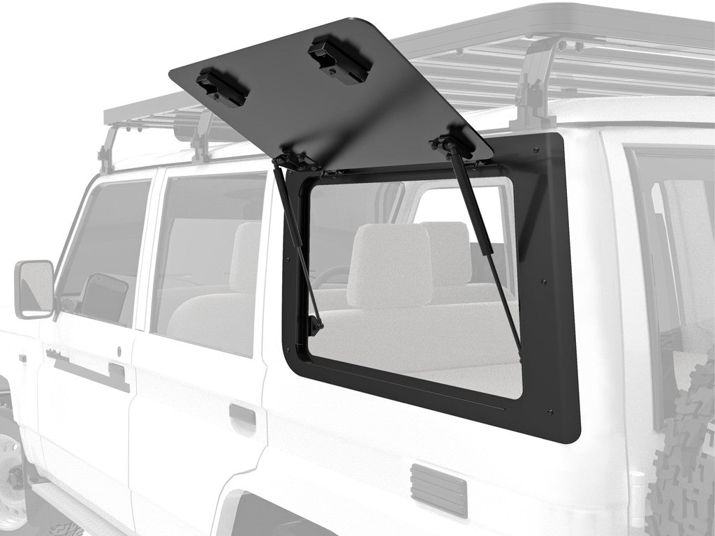 Gullwing Window / Left Hand Side Aluminium for Toyota Land Cruiser 76 - by Front Runner | Front Runner