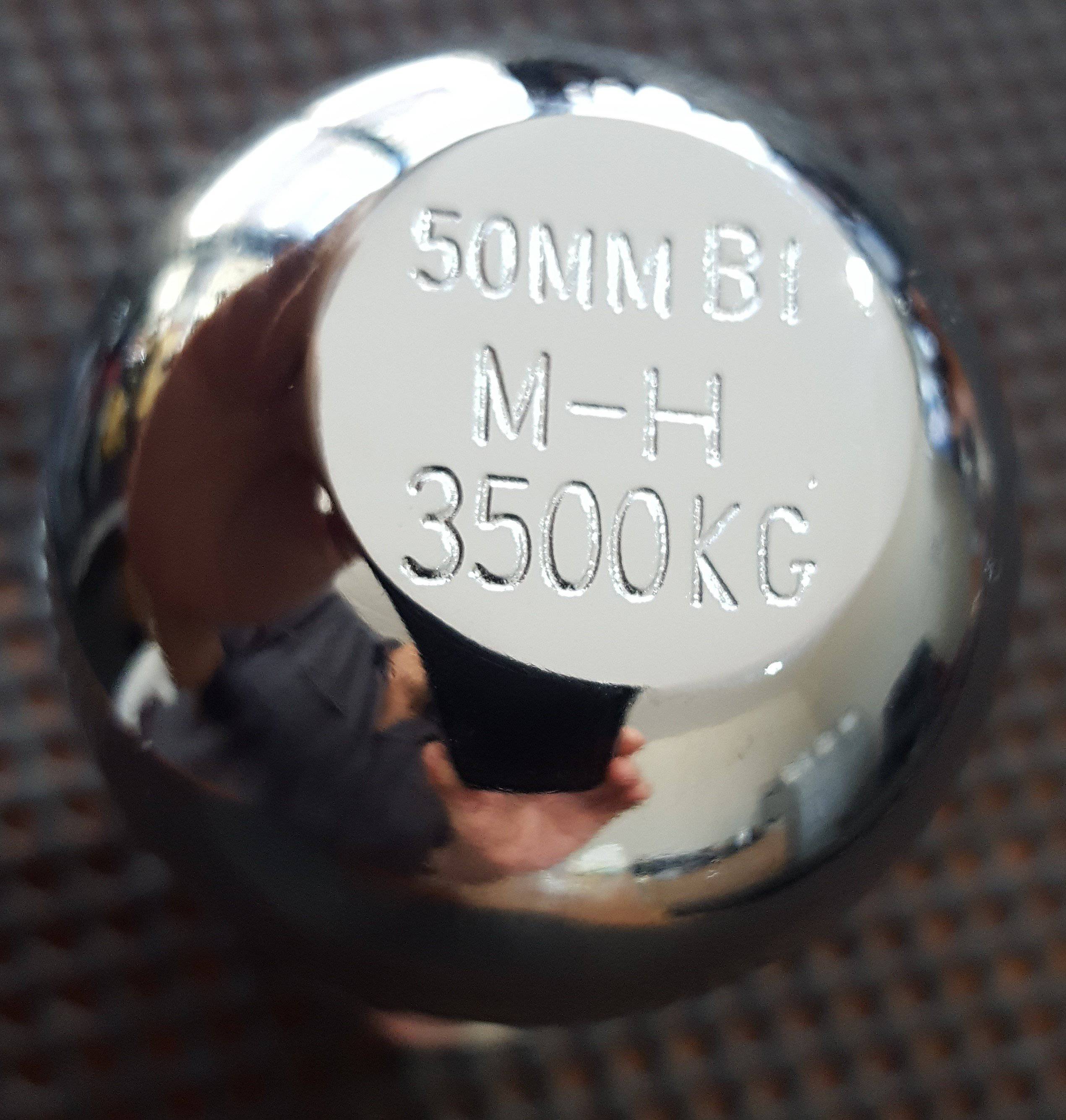 Mister Hitches Tow Ball 3500kg, 50mm, Chrome, 7/8" x 60mm Shank MHTB60CB | Roadsafe