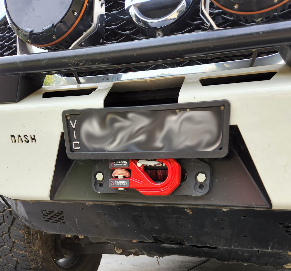 Carbon Offroad Mega Pro Winch Hook - Red | Carbon Offroad