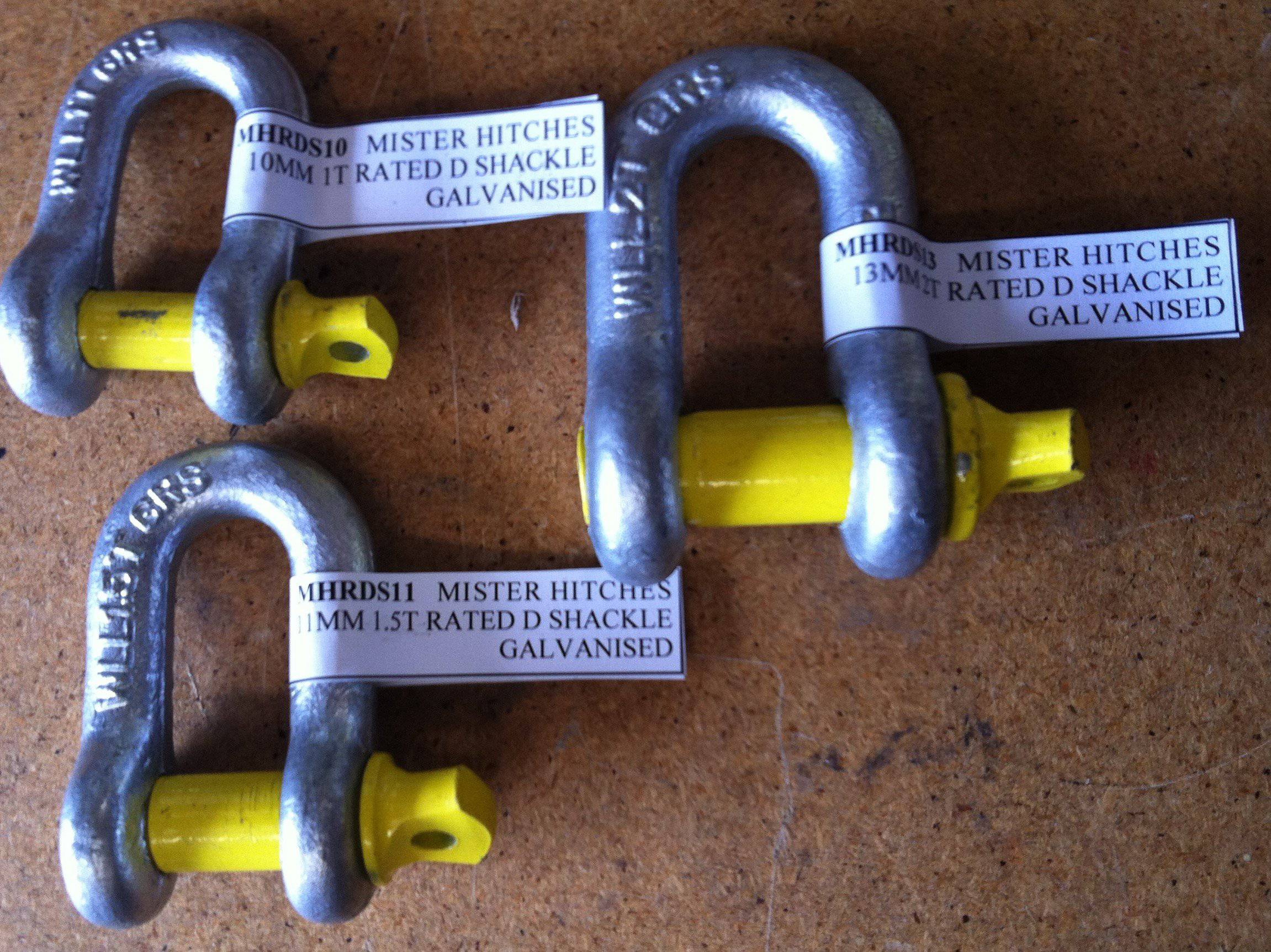Mister Hitches D Shackle Stamped & Rated 10MM 1T MHRDS10 | Roadsafe