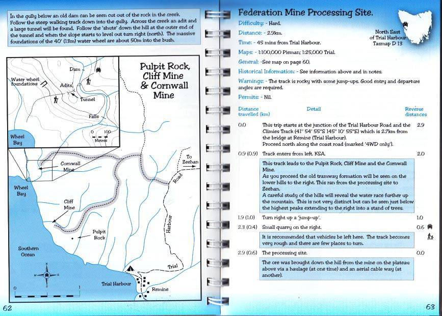 Off-road Tasmania 4WD Tracks in Tasmania Map | Roving Land & Recreation Services