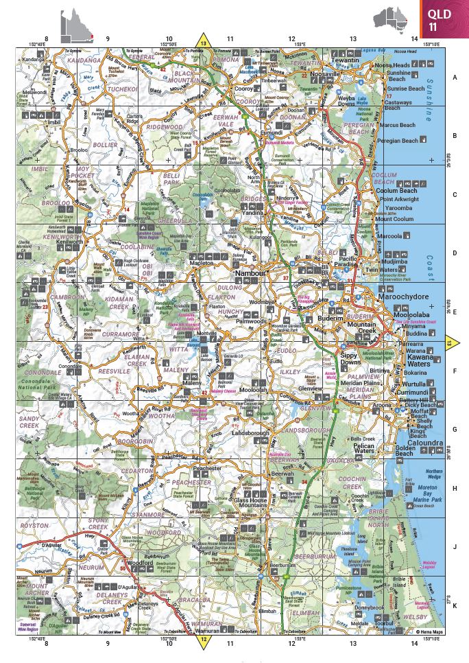 Australia Road & 4WD Touring Atlas - 215 x 297mm (13th Edition) | Hema