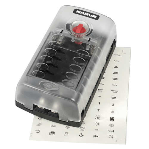 Narva 12 Way Fuse Box - 54450BL | Narva