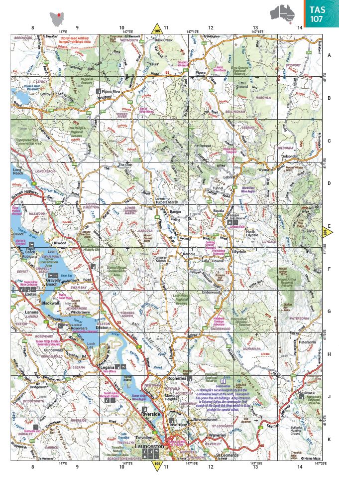 Australia Road & 4WD Touring Atlas - 215 x 297mm (13th Edition) | Hema