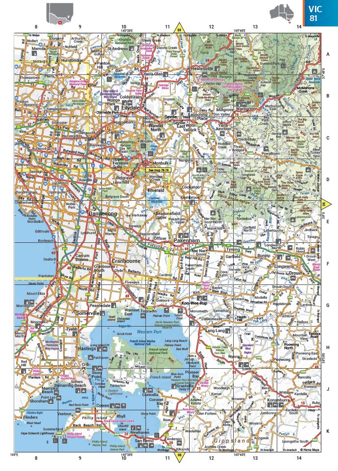 Australia Road & 4WD Touring Atlas - 215 x 297mm (13th Edition) | Hema