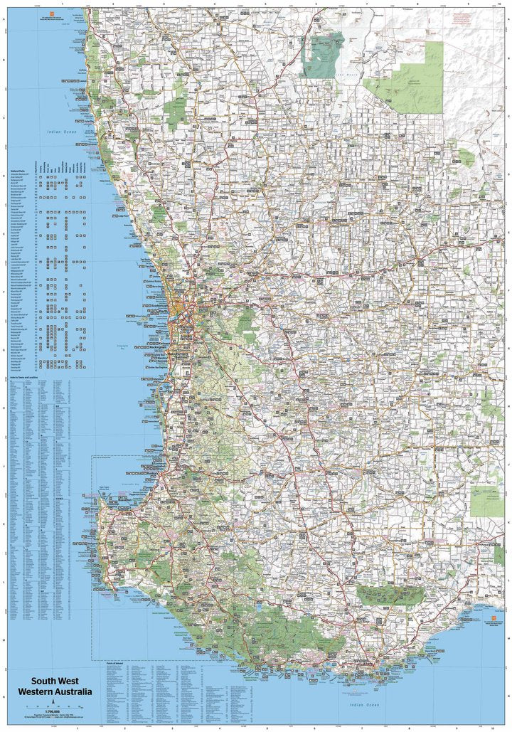 Hema South West Western Australia Map | Hema