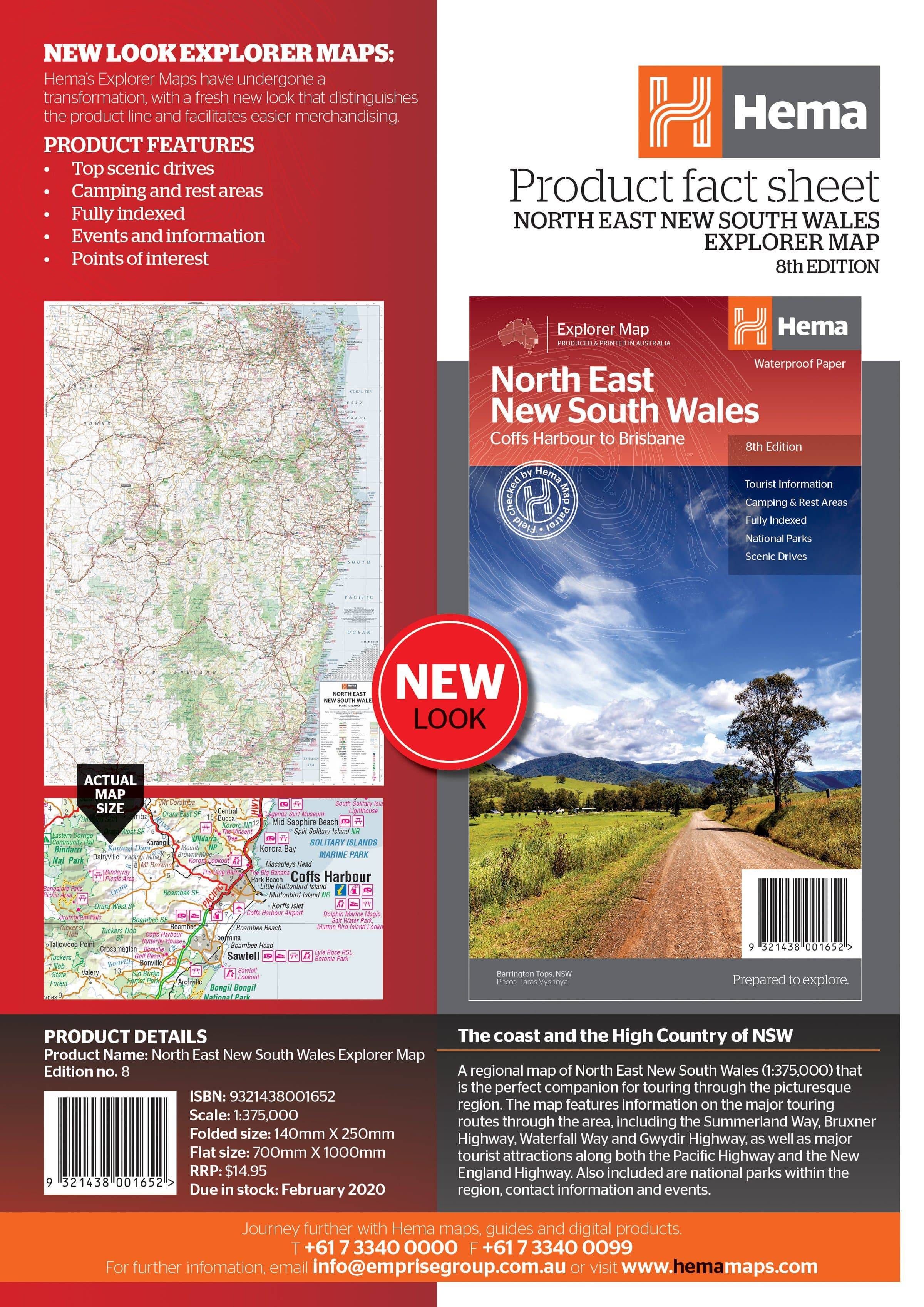 Hema North East New South Wales Map | Hema