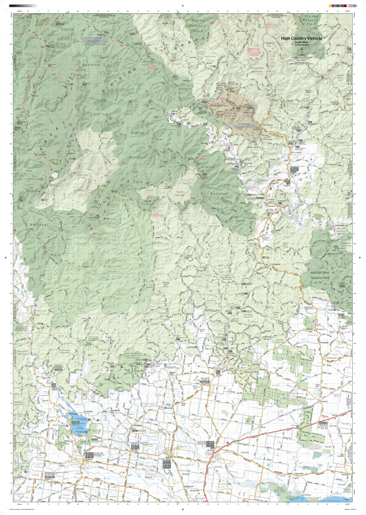 Hema The Victorian High Country - South Western Map 1st Edition | Hema