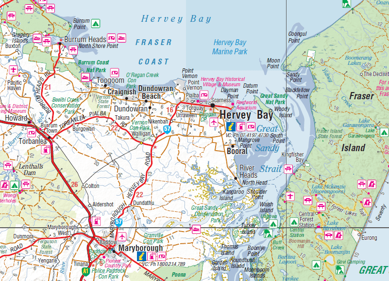 Hema South East Queensland featuring Landcruiser Mountain Park Map | Hema
