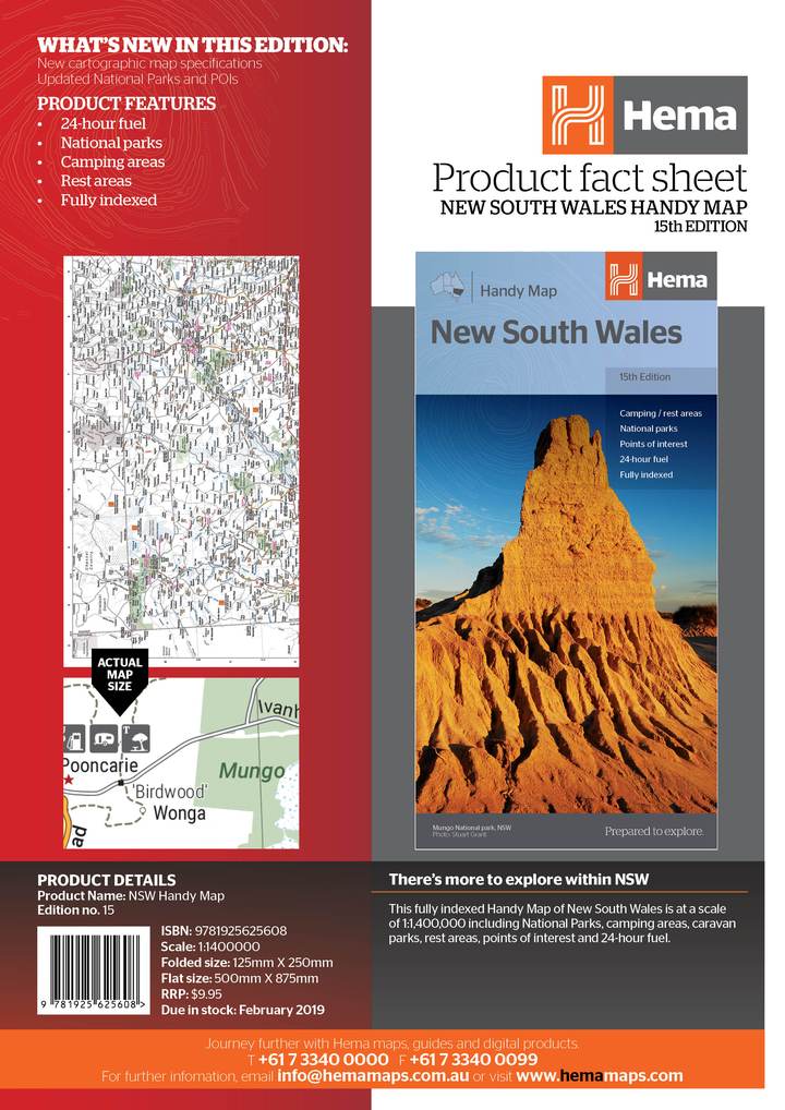 Hema New South Wales Handy Map | Hema