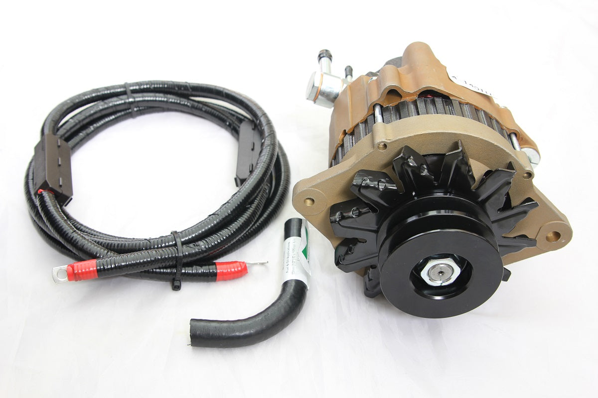 Roadsafe 4wd 100A 12v Alternator High Output W/ Vac Pump for Nissan Patrol GQ GU TD42 | Roadsafe