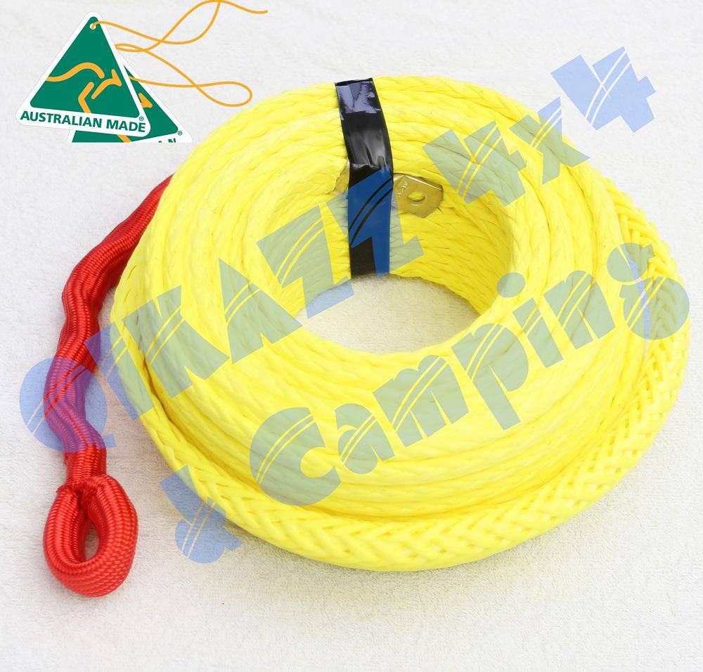 Whittam Synthetic Winch Rope - 10mm - 30meters - YELLOW - 9000KG | Whittam Ropes