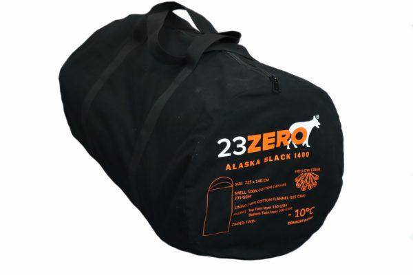 23Zero Alaska Black Sleeping Bag 1400 -10c | 23Zero