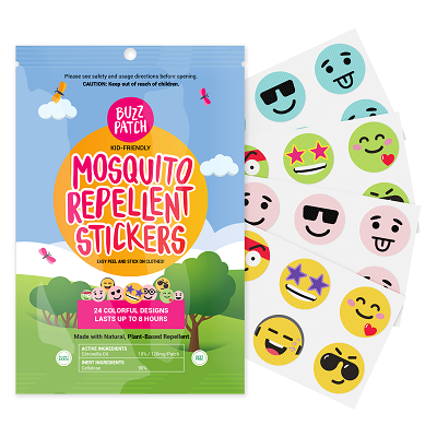 Natural Patch BuzzPatch Mosquito Repellent Patches - 24 Pack | Natural Patch