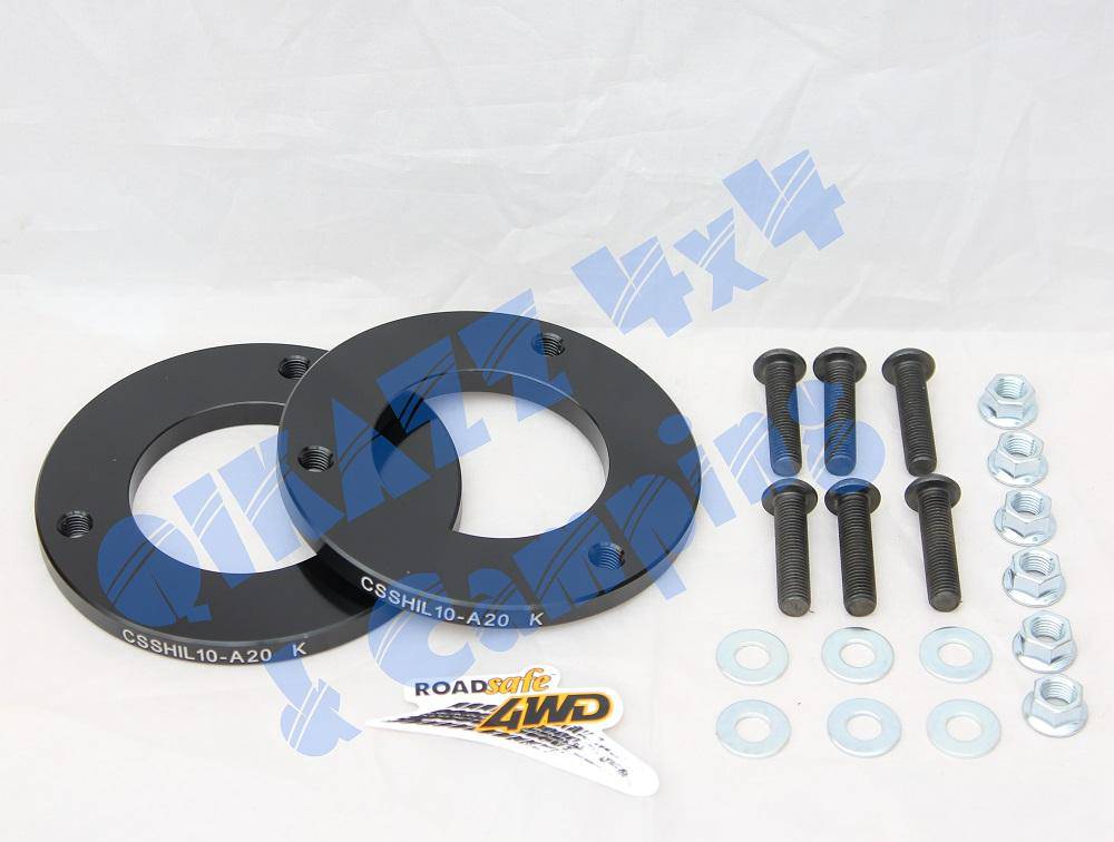 Roadsafe 4wd 10mm Front Coil Strut Spacers for Toyota Hilux (KUN) IFS 2005 onwards- CSSHIL10 | Roadsafe