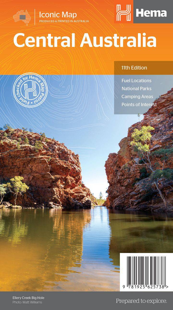 Hema Central Australia Map 11th Edition | Hema