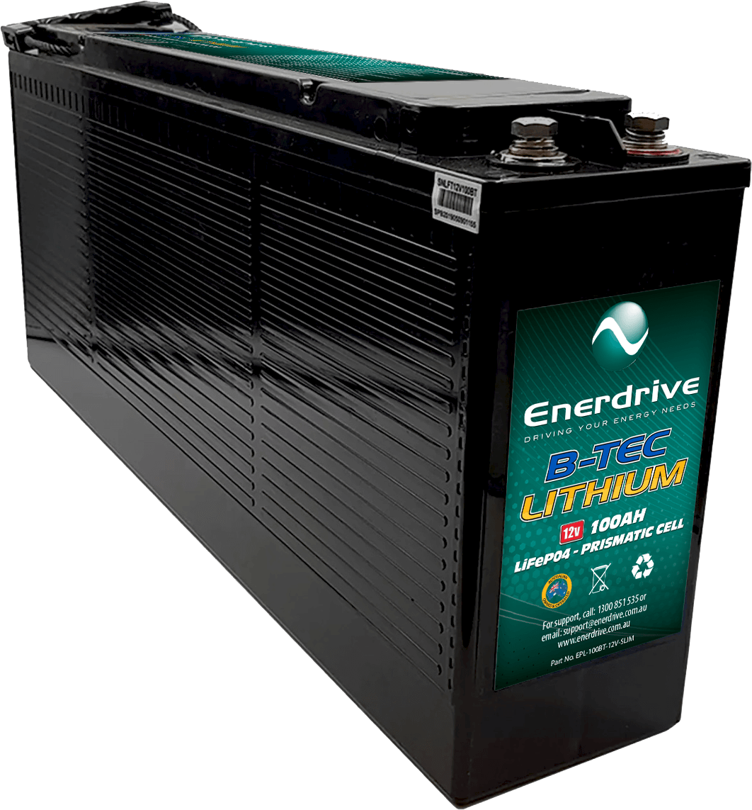 Enerdrive B-TEC 100AH 12V LifePO4 Slim Case Battery | Enerdrive