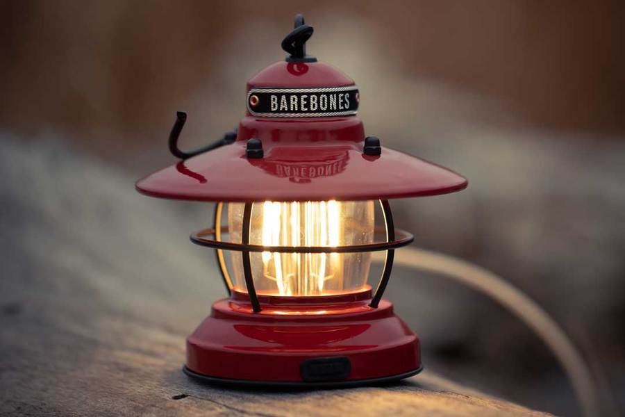 Barebones Edison Mini Lantern (Red) | Barebones