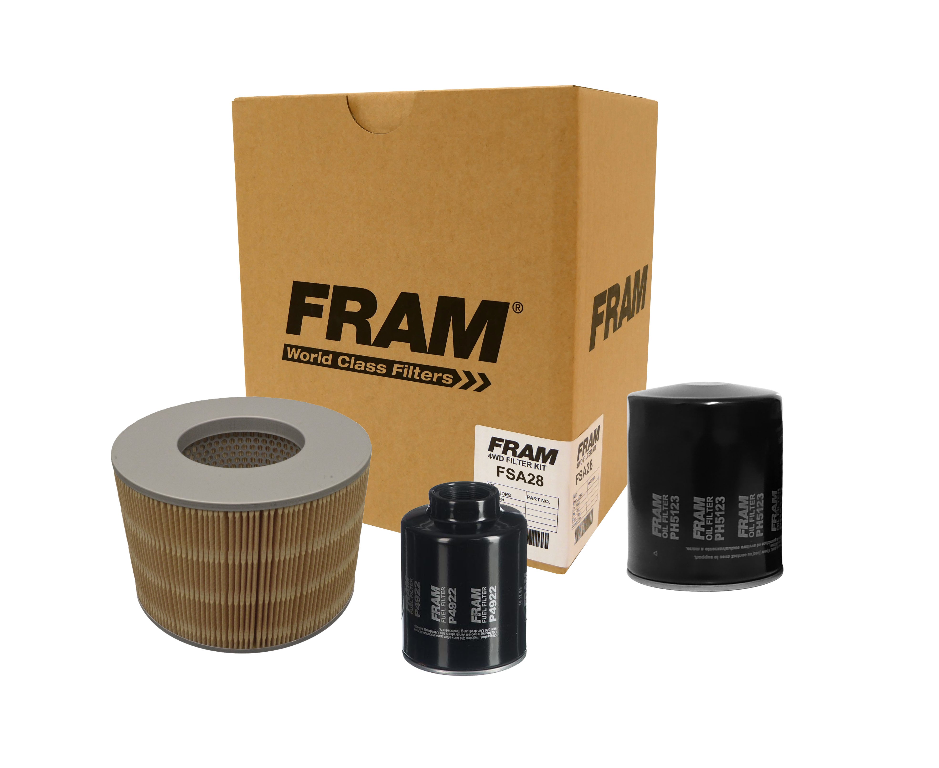 FRAM 4wd Filter Kit for Toyota Hilux KZN185, Landcruiser HZJ105 & Prado KZJ95 | FRAM