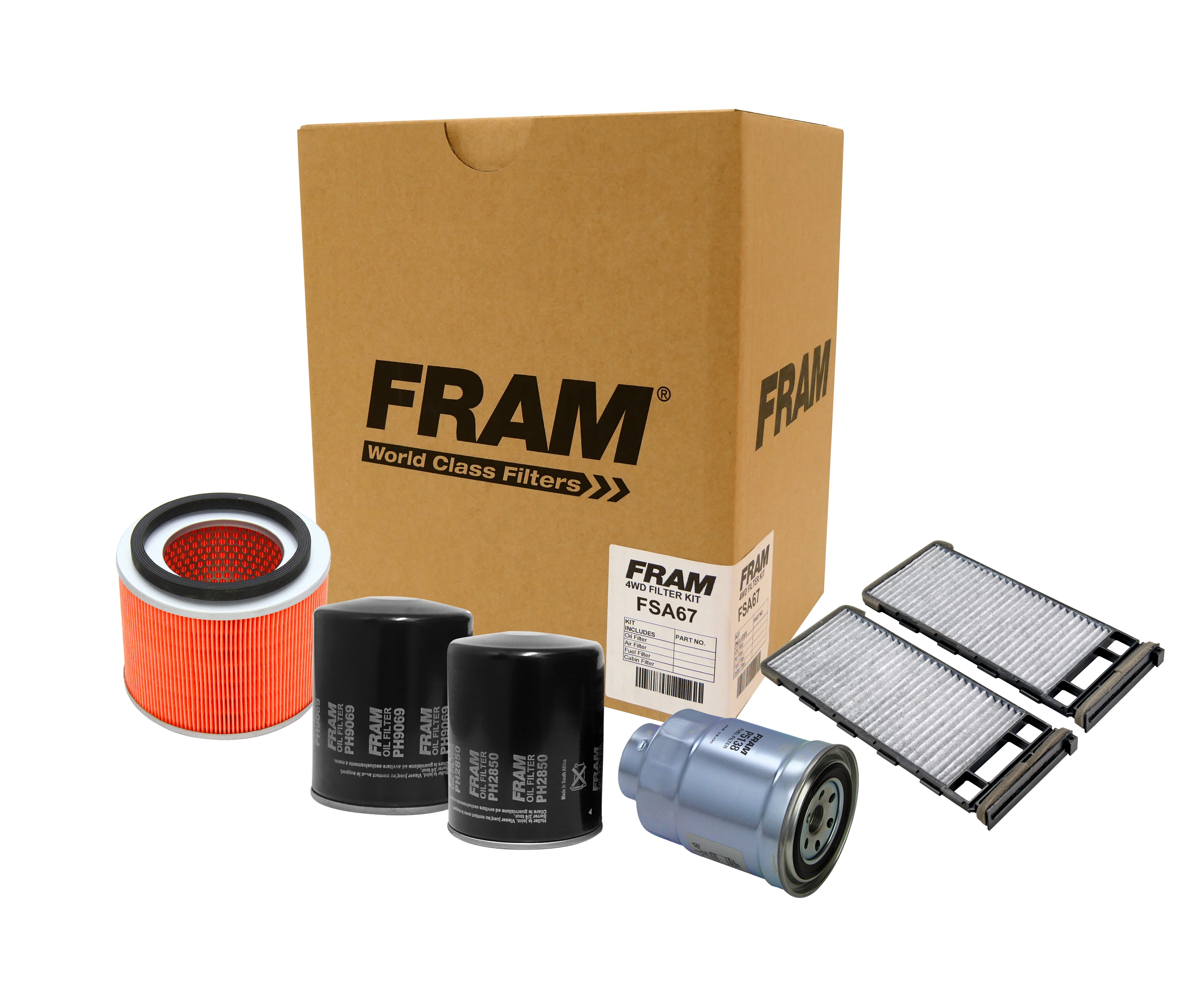 FRAM 4wd Filter Kit for Nissan Patrol GU TD42T Y61 4.2L | FRAM