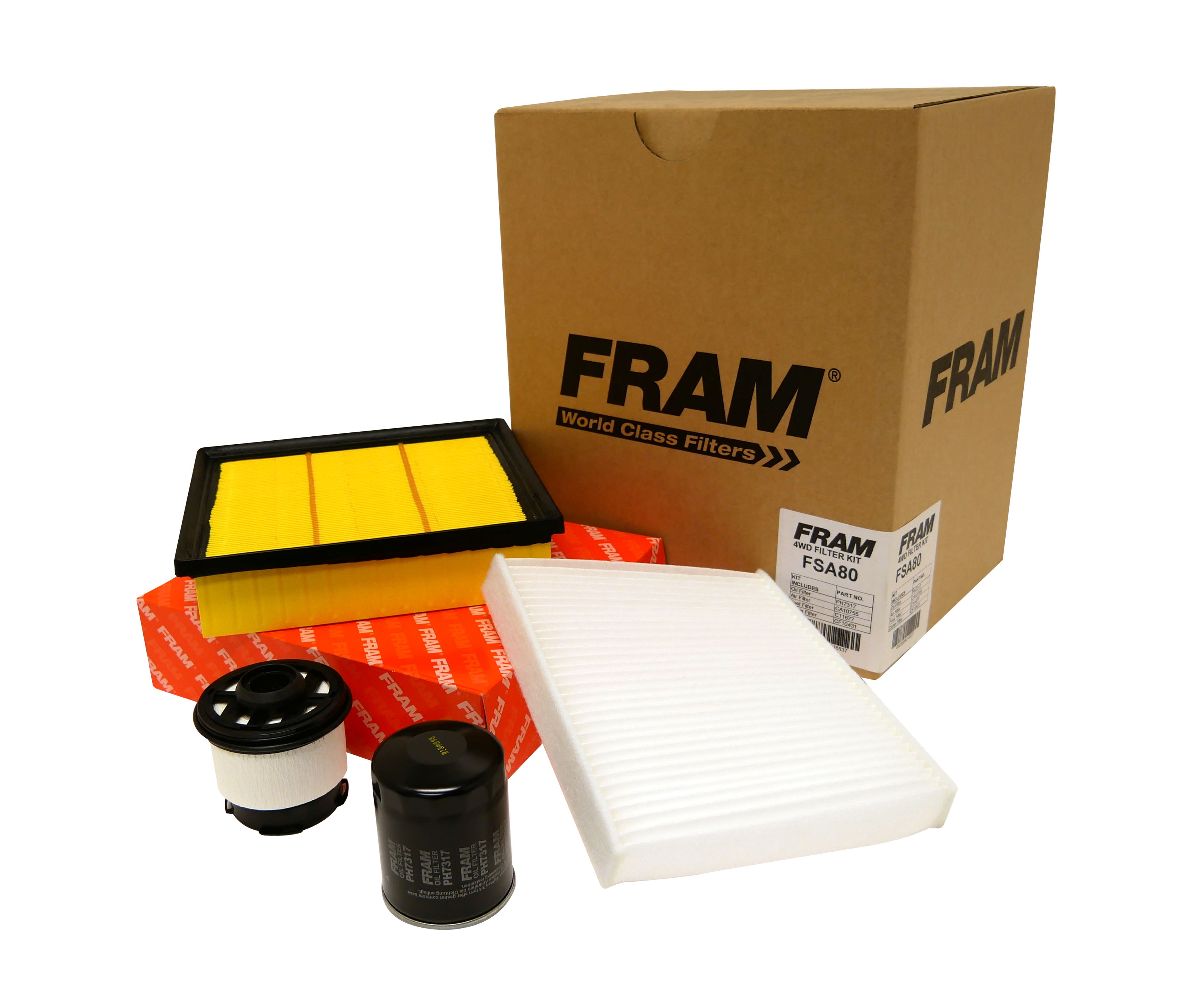 FRAM 4wd Filter Kit for Mitsubishi Triton MQ / MR 2.4L 18-22 | FRAM