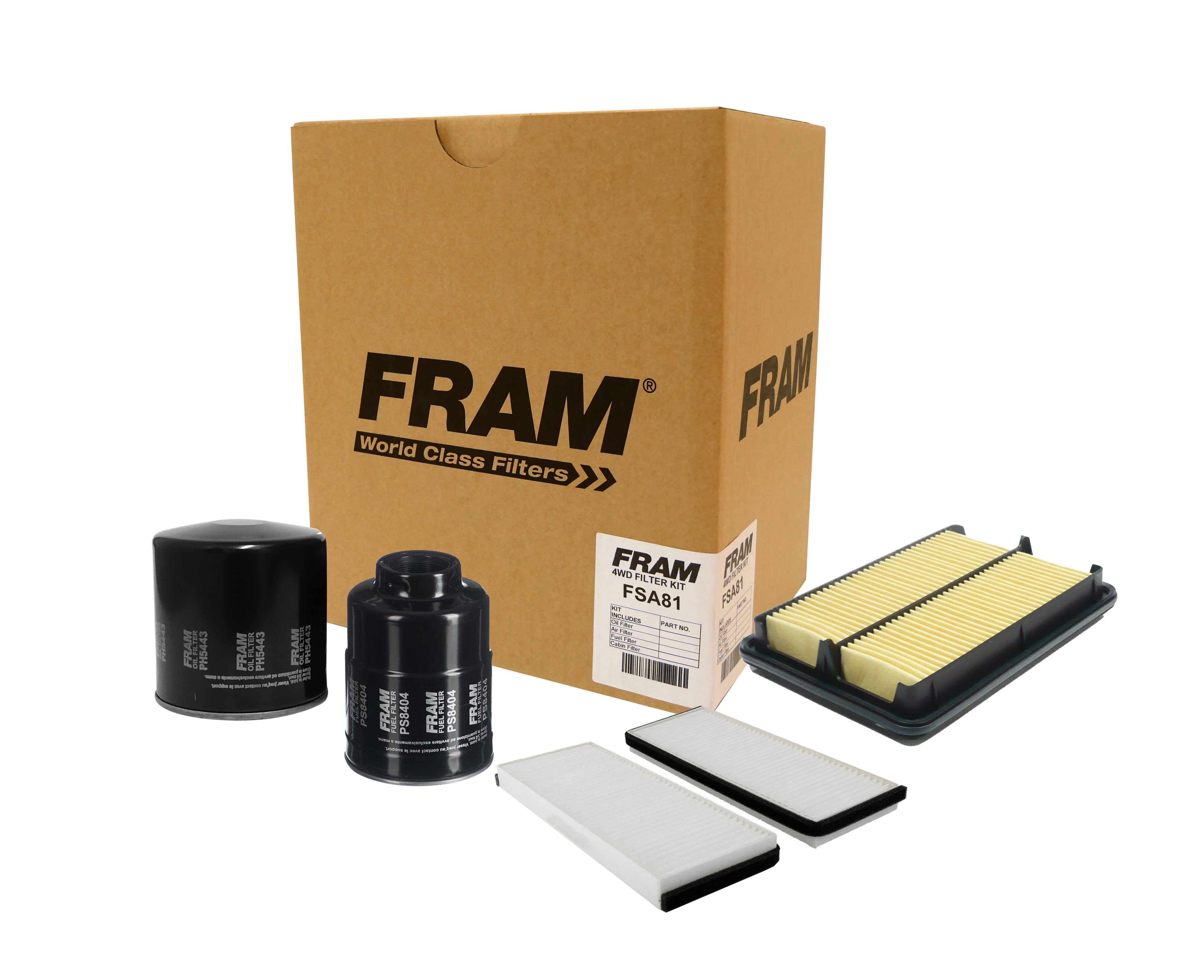 FRAM 4wd Filter Kit for Nissan Navara D40 2.5L 05-15 | FRAM