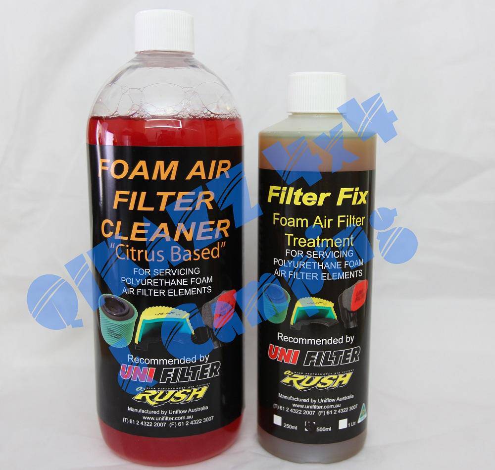 Unifilter Filter Fix Oil, 500ml + Foam Filter Cleaner 1 litre | Unifilter Australia