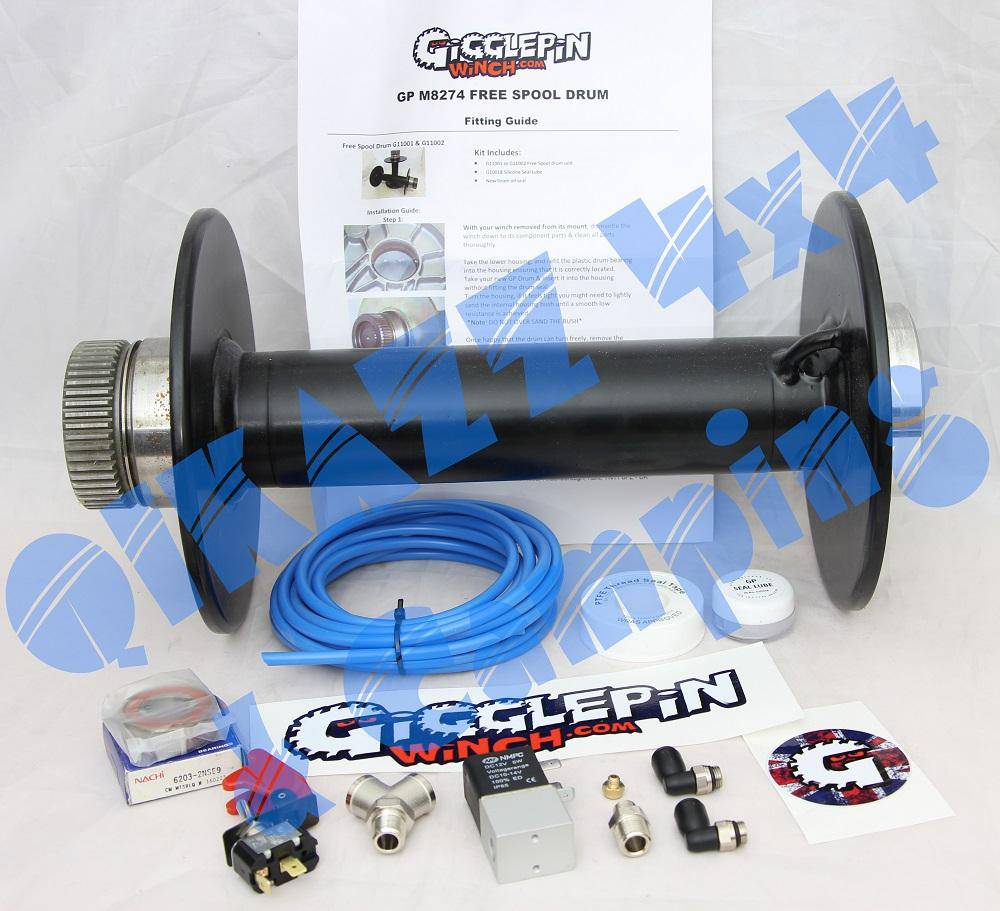 Gigglepin Extended Air Operated Free Spool Drum 8274+76mm | Gigglepin