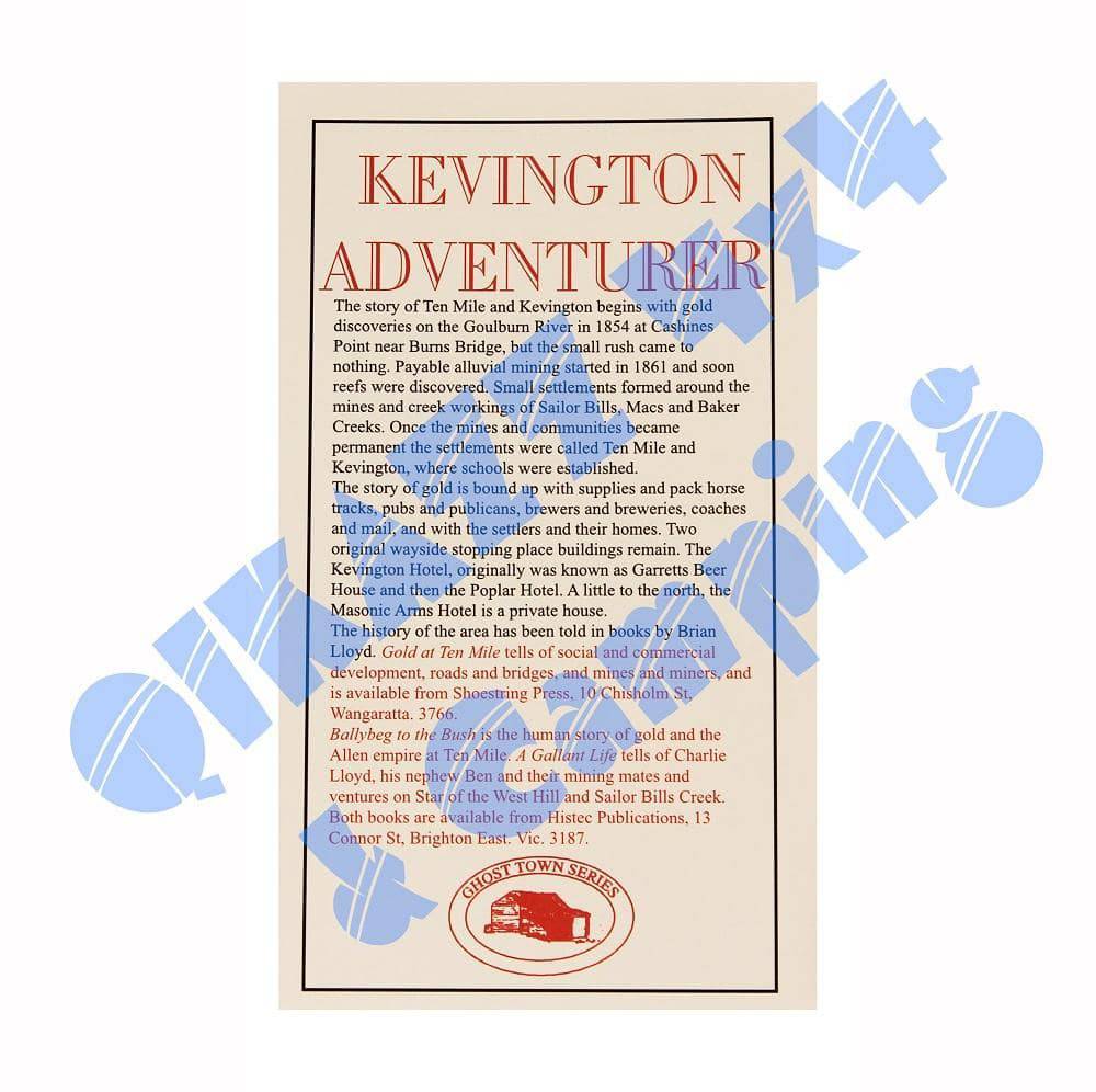 Adventurer Maps - Kevington - The Ghost Town Series | Adventurer Maps
