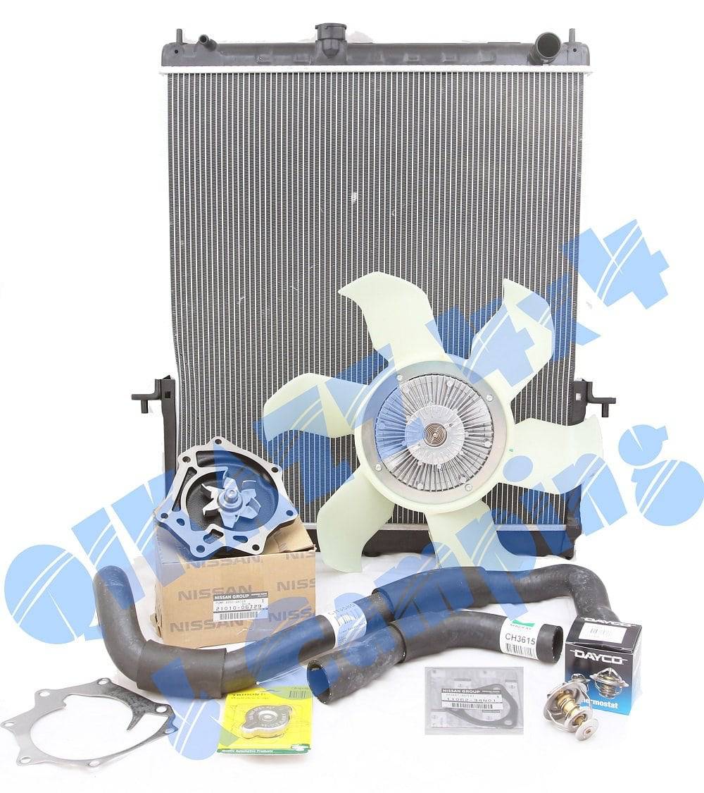 QIKAZZ Fan Cooling Upgrade + Narrow Radiator + Water Pump + Thermostat for Nissan Patrol GU TD42 | QIKAZZ 4x4 & Camping