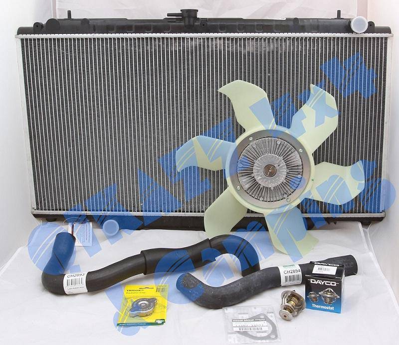 QIKAZZ Fan Cooling Upgrade + Wide Radiator + Thermostat + Hoses for Nissan Patrol GU TD42 | QIKAZZ 4x4 & Camping